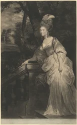 Georgiana Spencer, Duquesa de Devonshire, 1780.