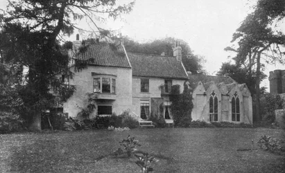 Local de nascimento de Alfred Lord Tennysons, Somersby, Lincolnshire, 1924-1926.