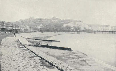 Penhascos de giz, perto de Dover, 1910