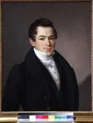 Retrato de N.P. Naumov (Naoumov) - Vasili Andreyevich Tropininin (1776-1857). Óleo sobre tela