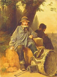 O homem de ossos e rufos parisienses