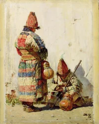 No Turquestão (óleo sobre tela)