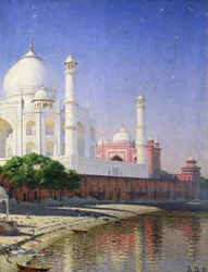 Taj Mahal (óleo sobre tela)