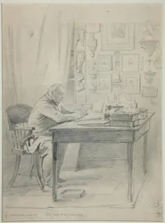 Retrato do autor Faddei Bulgarin 1789-1859, 1840