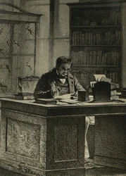 Retrato do filólogo e editor Nikolai Ivanovich Grech 1787-1867.