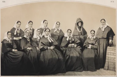 As enfermeiras da comuna de enfermeiras de Krestovozdvizhenskaya, 1854
