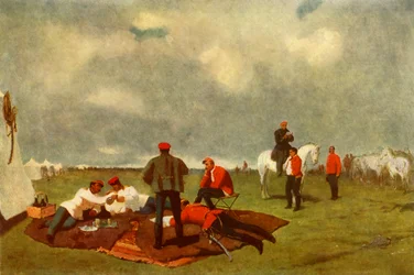 Um acampamento militar, final do século XIX, 1965.