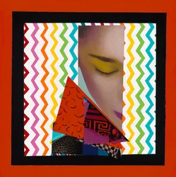 A vida não é perfeita, mas o meu cabelo é, 2019 (acrílico sobre madeira)