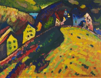 Casas em Murnau, 1909.