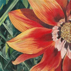 Flor laranja vibrante