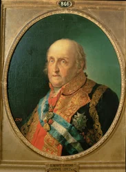 Infante Don Antonio Pascual de Borbon, irmão do rei Carlos IV (pintura sobre tela)
