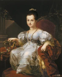 Retrato de Isabella II em criança (óleo sobre tela)