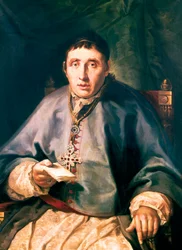 Retrato de Pedro Gonzalez Vallejo. Pintura de Vicente Lopez Y Portana (1772 - 1850), primeira metade do século XIX. Óleo sobre tela. Madrid, Palácio do Senado.