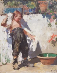 A casa de banho (óleo sobre tela)