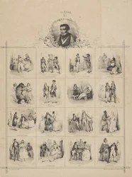 Agostinho-Eugène Escriba com Personagens, século XIX.