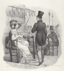 Indivíduo. IV: Ela está olhando para mim! Deus que felicidade! Ela me nota! Que felicidade!, 1824.