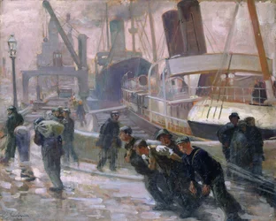 Liverpool Dockers em Dawn, 1903