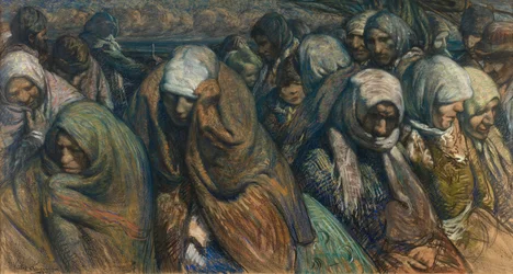 Emigrantes (óleo sobre tela)