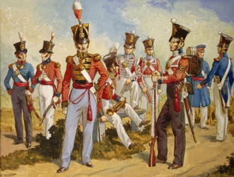 Uniformes dos Royal Marines 1815-1850, c. 1924