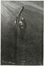 O enforcamento de John Brown, do século XIX (gravura bw)