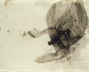Untitled, c.1853-5 (lavagem de tinta no papel)