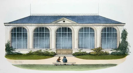 A Orangerie at Bellombre (Bourgogne) ilustração de "Habitations Champetres" publicado Paris, c.1895 (chromolitho)