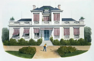 Uma villa italiana, ilustração de 