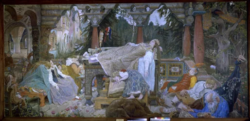 A Bela Adormecida (Conto Tradicional) - A Bela Adormecida - Pintura de Viktor Mikhaylovich Vasnetsov (1848-1926), óleo sobre tela