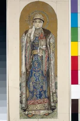 Santa Olga, Princesa de Kiev (Estudo para os frescos na Catedral de São Vladimir de Kiev)