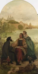 Cavaleiro Hartmut von Kronberg no reformador Oecolampadius em Basileia
