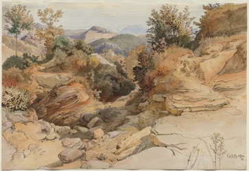 The Sabine Hills e Rocca Santo Stefano, visto de Civitella