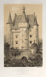 Arquitetura pitoresca ou monumentos do século XV. E XVI. Séculos: Castelos da França dos séculos XV e XVI: Pl. 52, Château De Fay (Maine)