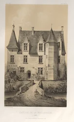 Arquitetura pitoresca ou monumentos do século XV. E XVI. Séculos: Castelos da França dos séculos XV e XVI: Pl. 57, Château De La Poissonnière (Sarthe)