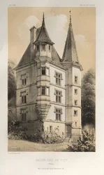 Arquitetura pitoresca ou monumentos do século XV. E XVI. Séculos: Castelos da França dos séculos XV e XVI: Pl. 61, Antigo Feudo De Fley (Nièvre)