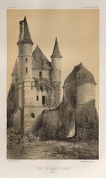Arquitetura pitoresca ou monumentos do século XV. E XVI. Séculos: Castelos da França dos séculos XV e XVI: Pl. 82, Feudo de Sart-l