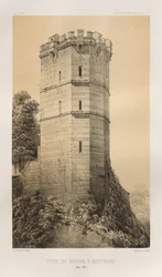 Arquitetura pitoresca ou monumentos do século XV. E XVI. Séculos: Castelos da França dos séculos XV e XVI: Pl. 90, Tour de Buffon em Montbard (Côte d