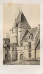 Arquitetura pitoresca ou monumentos do século XV. E XVI. Séculos: Castelos da França dos séculos XV e XVI: Pl. 93, Château de Cramesnil (Calvados)
