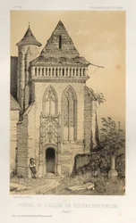 ... Pl. 2, Portal da Igreja de Villiers Sur-Tholon Yonne, 1860.