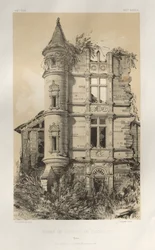 ... Pl. 24, Ruines Du Chateau De Champlost Yonne, publicado em 1860.