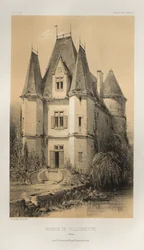 ... Pl. 70, Manoir De Villechétive Nièvre, 1860.
