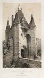 ... Pl. 95, Porte de Villeneuve-Le-Roi Yonne, 1860.