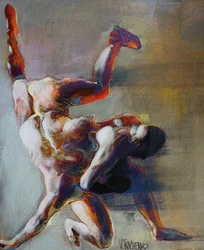 Figuras de luta livre abstratas