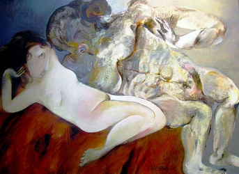 Abraço abstrato sensual