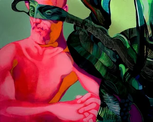 O Homem da Máscara Verde Surreal