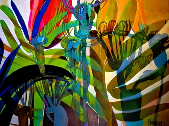 Formas vibrantes da selva
