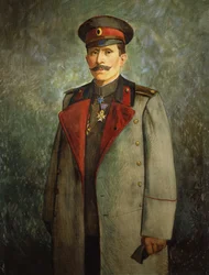 General Jekon, Chefe do Estado-Maior do Exército Búlgaro, c.1916 (óleo sobre tela)