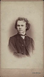 Retrato do compositor Anton Rubinstein 1829-1894.