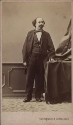 Retrato do violinista e compositor Moritz Kässmayer 1831-1884, ca 1865.