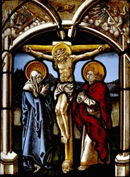 A Crucificação com a Virgem, São João e Anjos