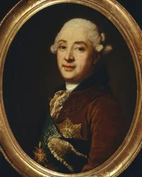 Retrato do vice-chanceler príncipe Alexander Mikhaylovich Golitsyn 1723-1807, 1764